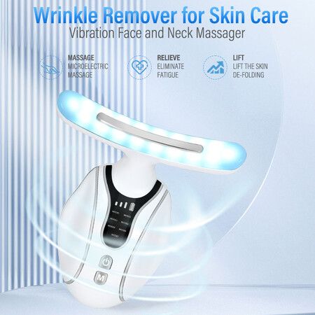 Neck Face Beauty Tool, Skin Care Facial Massager, 7 in 1 Skin Care Neck Facial Beauty Device, Improve Firm Tightening