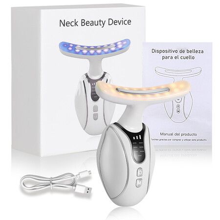 Neck Face Beauty Tool, Skin Care Facial Massager, 7 in 1 Skin Care Neck Facial Beauty Device, Improve Firm Tightening