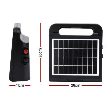 Giantz 2.5km Electric Fence Energiser Solar Farm 0.15J