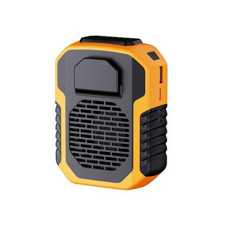 Portable Waist Fan, Rechargeable 3 speed Personal Under Shirt Clip Fan, Orange