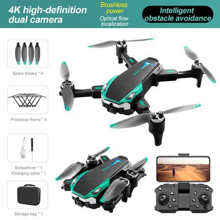 Drone with 4K Camera, RC Quadcopter with Carrying Case, Headless Mode, 2 Batteries, Foldable Drone for Beginners