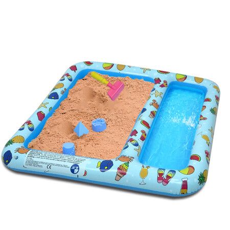 Outdoor sandpits digging water play areas fishing spots inflatable pools filled ocean balls Kids Gifts Summer family fun backyard