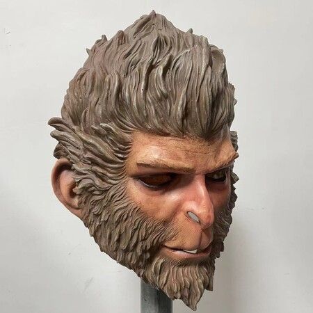 Black Myth Wukong Cosplay Mask, Monkey Cosplay Mask, 22 x 25 x33 cm