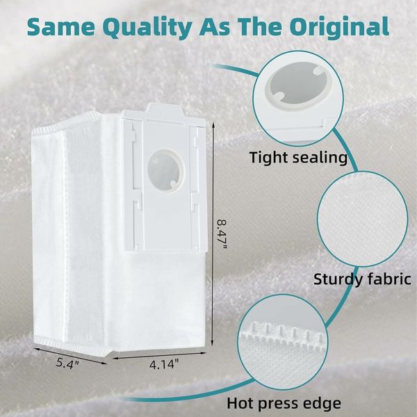 Dust Bags Vacuum Replacement 8Pcs Samsung Jet Bot AI Clean Station VCA-RDB95 Accessories High Capacity Filtration Home Cleaning