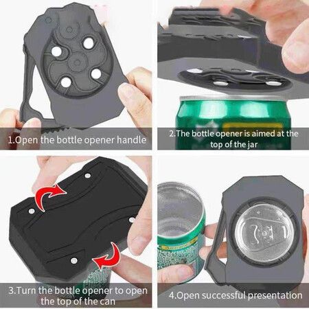 Can Opener Stainless Steel Multi-Functional Beer Beverage Can And Bottle Opener