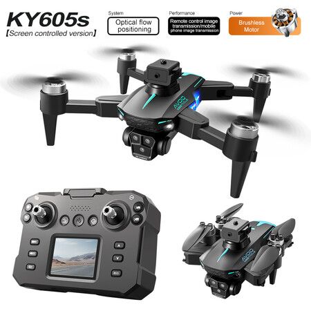 2024updated 4Kmax Drone Triple Cameras Obstacle Avoidance 2 Batteries Altitude Hold HD Video Transmission Aerobatic Rolls Speed Adjustment