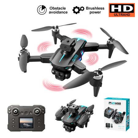 2024updated 4Kmax Drone Triple Cameras Obstacle Avoidance 2 Batteries Altitude Hold HD Video Transmission Aerobatic Rolls Speed Adjustment