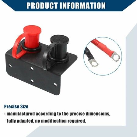 48V 250A Battery Jumper Post Panel, External Battery Blocks for ATV UTV RV Boat Car Tractor Truck Charging