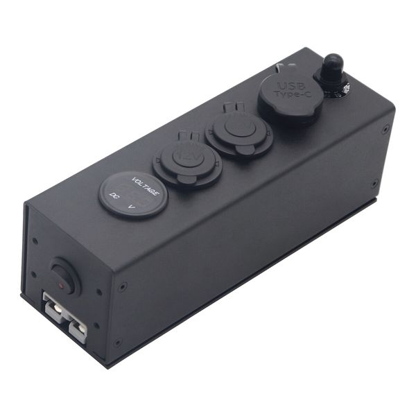 12/24V Multi-Function Power Box Charger With USB-C Output For RV Vehicles Trailers SUV Boat