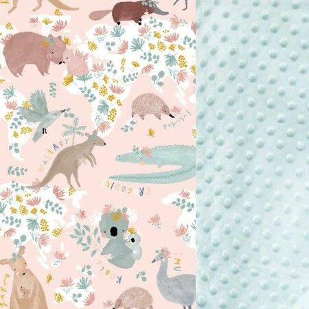 Blanket XL 140cm x 200cm Dundee Friends Pink | Smoke Mint