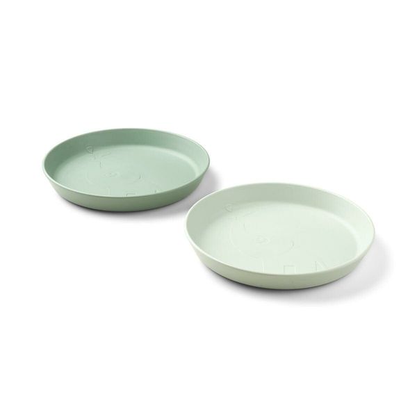 Kiddish Raffi Plate 2 Pack-Green