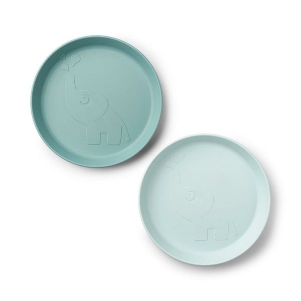 Kiddish Raffi Plate 2 Pack-Blue