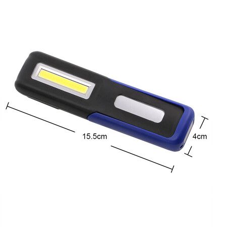 Rechargeable LED Work Light with Magnetic Base Portable Task Inspection Trouble Lights Lamp (Blue)