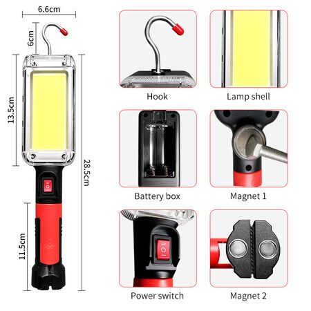 Rechargeable LED Work Lights for Job Site Lighting,Emergency and Repairing Workshop