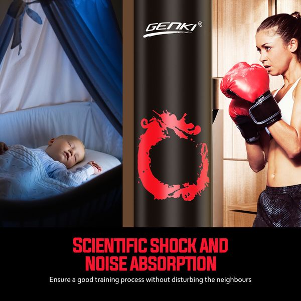 Genki 170cm Free Standing Boxing Punching Bag Stand Punchbag Kicking Sandbag Home Gym Exercise Sports MMA UFC Training Equipment