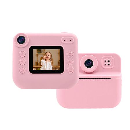 48Mp HD Instant Print Dual Digital Cameras 1300mAh Battery TypeC power 32GB Memory Card Fun Birthday Christmas Gifts Col.Pink