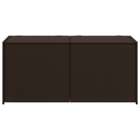 Garden Storage Box Brown 283L Poly Rattan