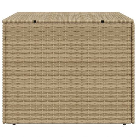 Garden Storage Box Mix Beige 291L Poly Rattan