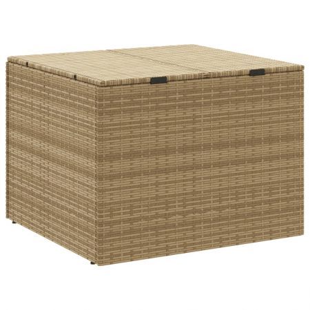 Garden Storage Box Mix Beige 291L Poly Rattan