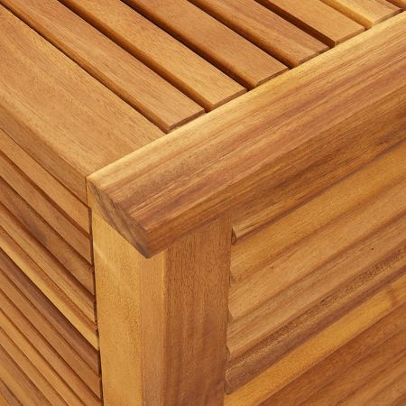 Garden Storage Box with Louver 113x50x56 cm Solid Wood Acacia