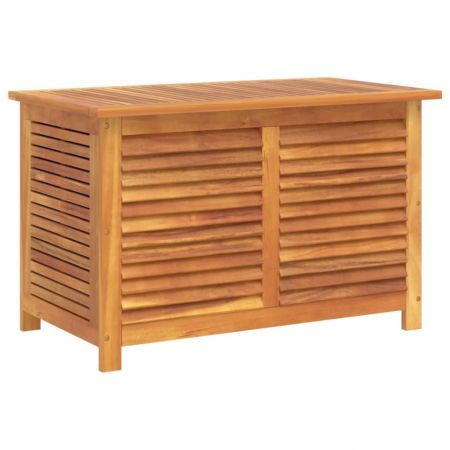 Garden Storage Box with Louver 90x50x56 cm Solid Wood Acacia