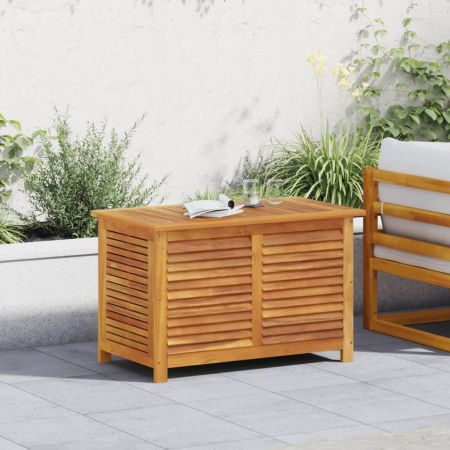 Garden Storage Box with Louver 90x50x56 cm Solid Wood Acacia