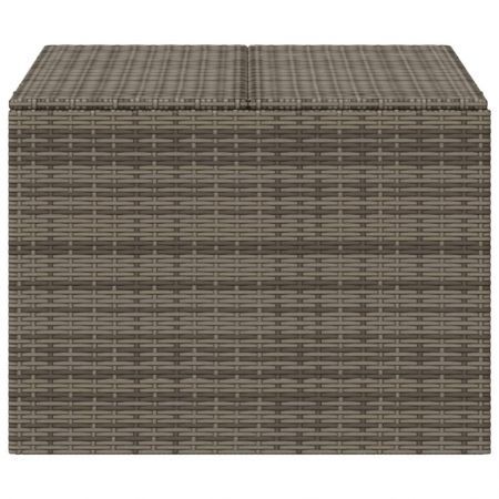 Garden Storage Box Grey 291L Poly Rattan