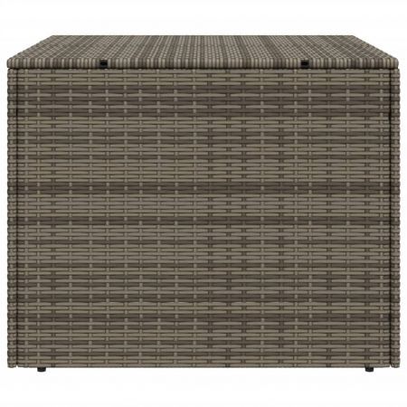 Garden Storage Box Grey 291L Poly Rattan