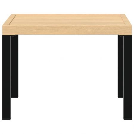 Garden Coffee Table Black 55x55x39.5 cm Powder-coated Steel