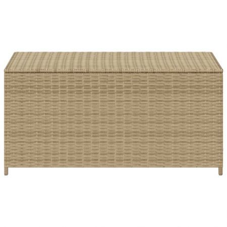 Garden Storage Box Mix Beige 190L Poly Rattan