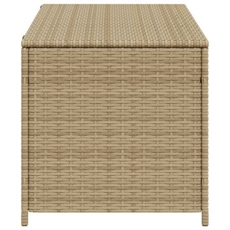 Garden Storage Box Mix Beige 190L Poly Rattan