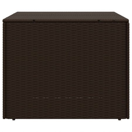 Garden Storage Box Brown 291L Poly Rattan