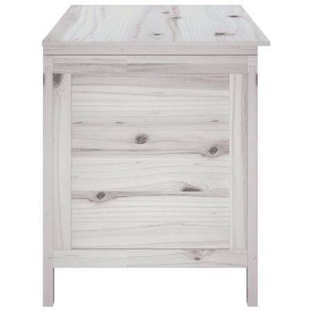 Garden Storage Box White 99x49.5x58.5 cm Solid Wood Fir