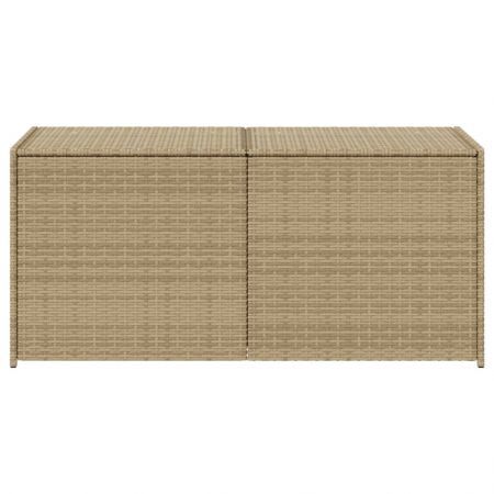 Garden Storage Box Mix Beige 283L Poly Rattan