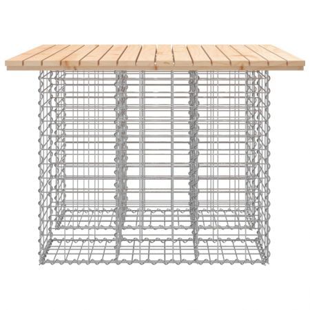 Garden Bench Gabion Design 100x102x72 cm Solid Wood Pine