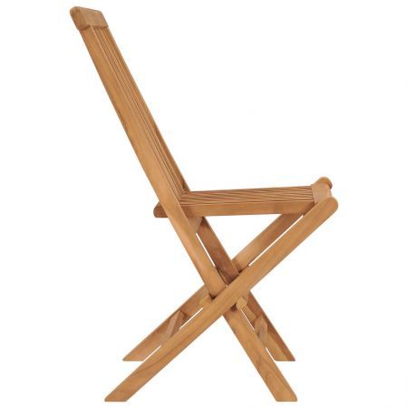 Folding Garden Chairs 6 pcs Solid Wood Teak