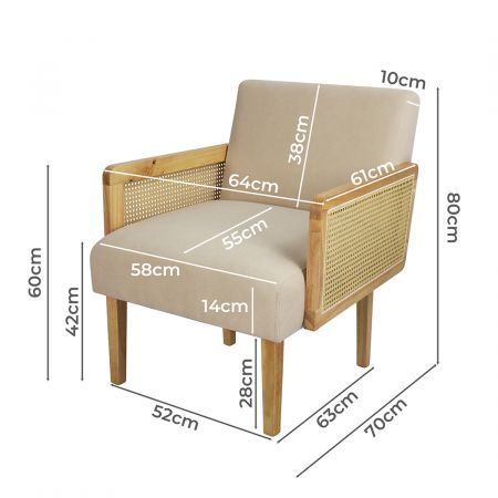 Rattan Lounge Armchair