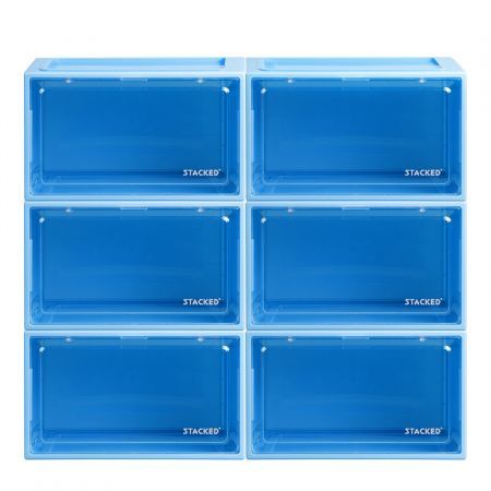 Sneaker Display Case Shoe Storage Blue