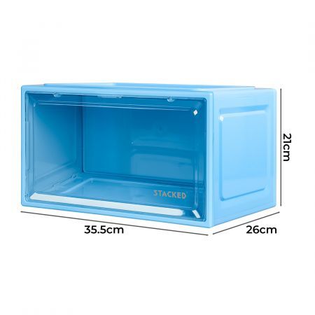 Sneaker Display Case Shoe Storage Blue