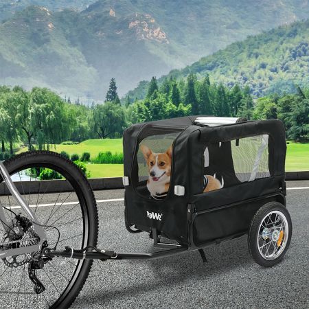 Pet Stroller Bike Trailer 2-IN-1 Sunroof