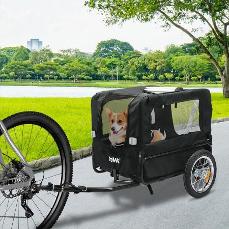 Pet Stroller Bike Trailer 2-IN-1 Sunroof