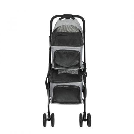 Two-tier Pet Stroller Double Dog