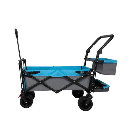 Camping Cart Garden Trolley 150KG Load Blue