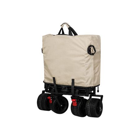 Camping Cart Garden Trolley 150KG Load Beige