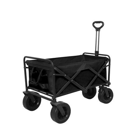 Garden Camping Trolley Outdoor Black