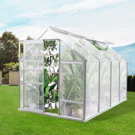 Greenhouse Aluminium Walk In Green