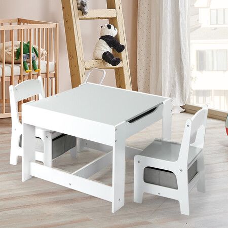 Kids Table and Chairs Set Storage