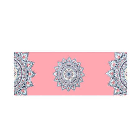 Yoga Mat Foldable Non-Slip Exercise Pink