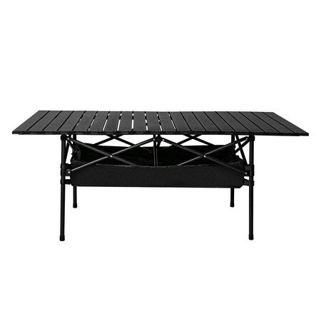 Folding Camping Table Portable Black