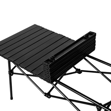 Folding Camping Table Portable Black